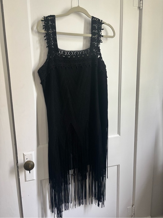 Anna Sui Dresses & Skirts - 2000s Anna Sui Boho Crochet Fringe Dresse